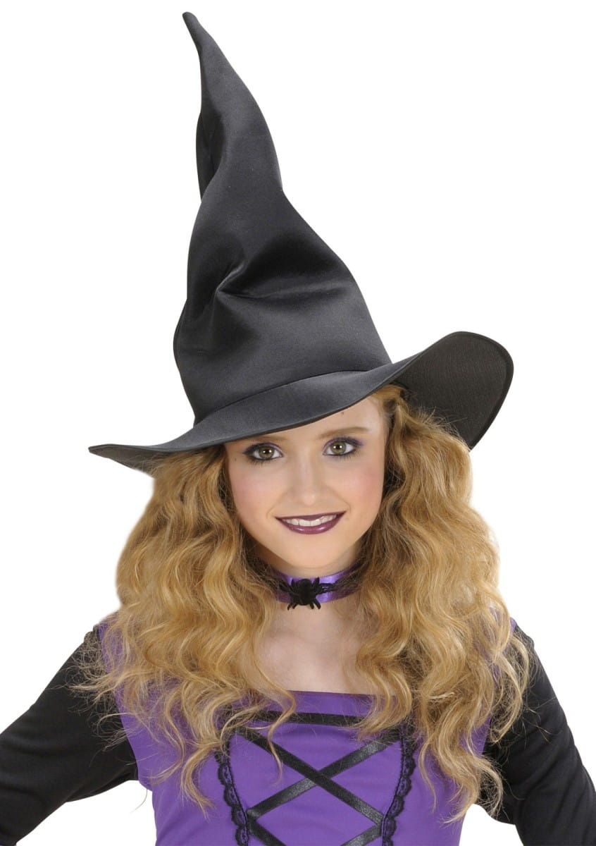 Kapelusz czarownicy CZARNY kapelusz na Halloween