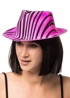 Kapelusz na kicz party ZEBRA rowy