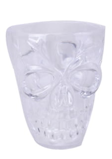 Kieliszki na Halloween CZASZKA transparentne (4szt.)