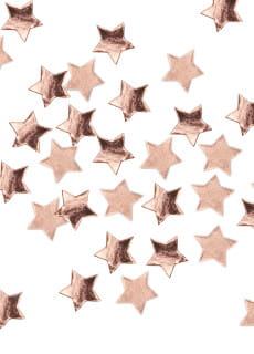 Konfetti GWIAZDKI rose gold