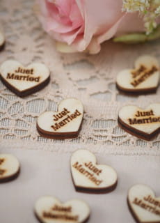 Konfetti JUST MARRIED RUSTYKALNE WESELE