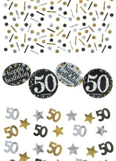 Konfetti 50 HAPPY BIRTHDAY Sparkling