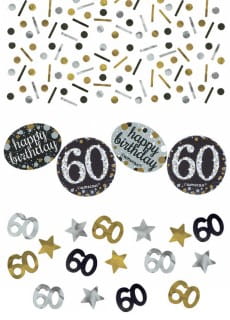 Konfetti 60 HAPPY BIRTHDAY Sparkling