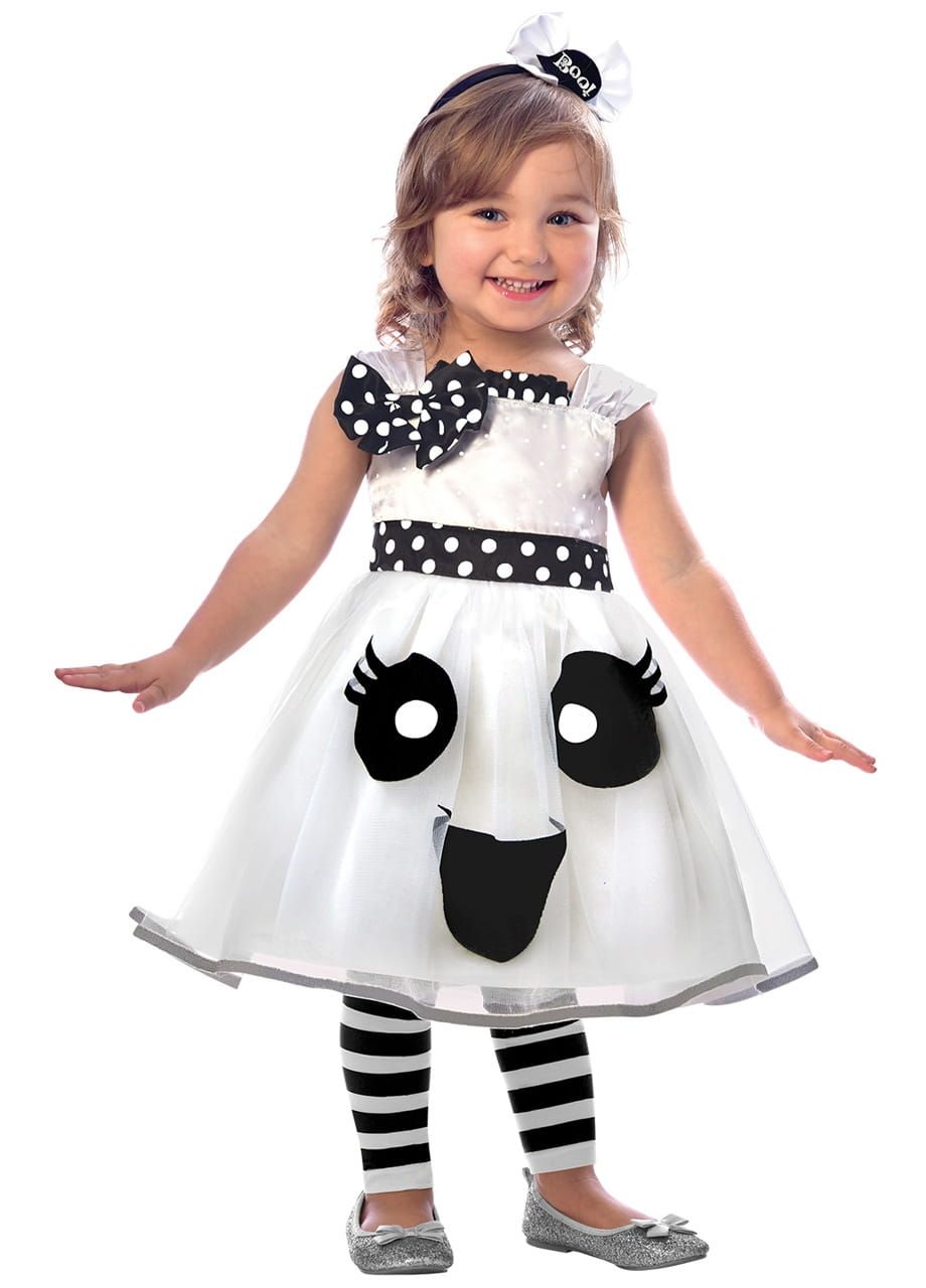 Kostium halloweenowy PRZYJAZNY DUSZEK strój dla dziewczynki 4-6 lat