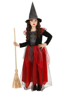 Strj na Halloween dla dziewczynki HILDA przebranie czarownicy 8-10 lat