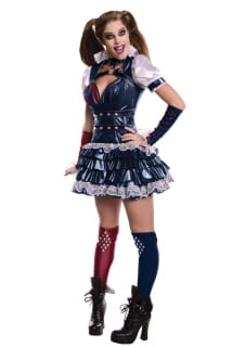 Kostium na bal przebieracw STRJ HARLEY QUINN Arkham City - S 