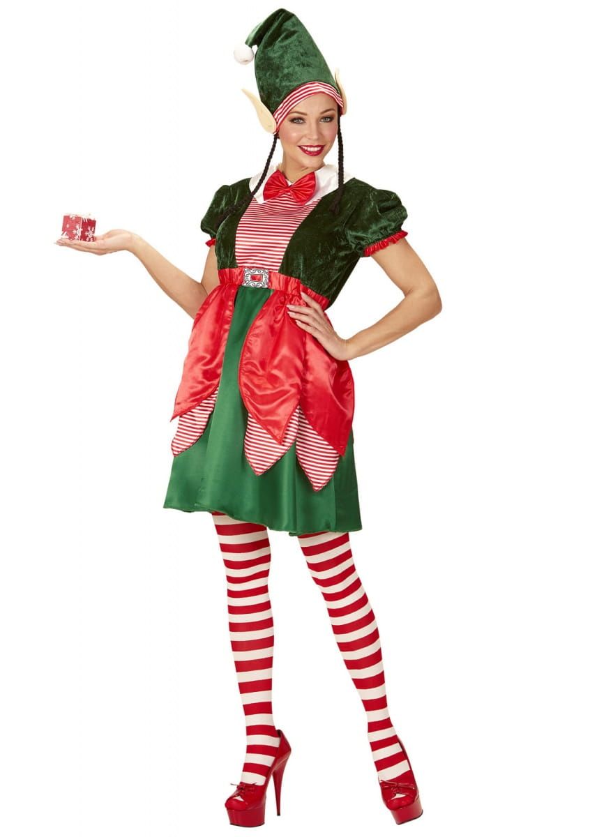 Strój POMOCNICA MIKOŁAJA kostium elfa damski