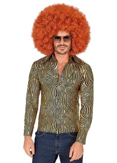 Koszula DISCO KING z�ota wzorzysta - L/XL