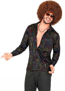 Po�yskuj�ca KOSZULA DISCO lata 70 - XXL m�ska koszula m�ska lata 70 koszula disco m�ska koszula retro m�ska