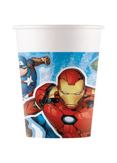 Jednorazowe kubeczki papierowe AVENGERS (8szt.)