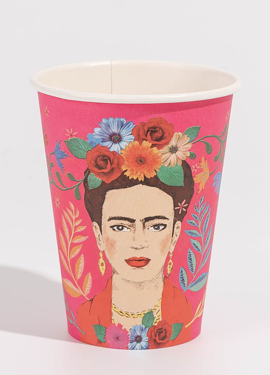 Kubeczki papierowe BOHO Frida 340ml (8szt.)