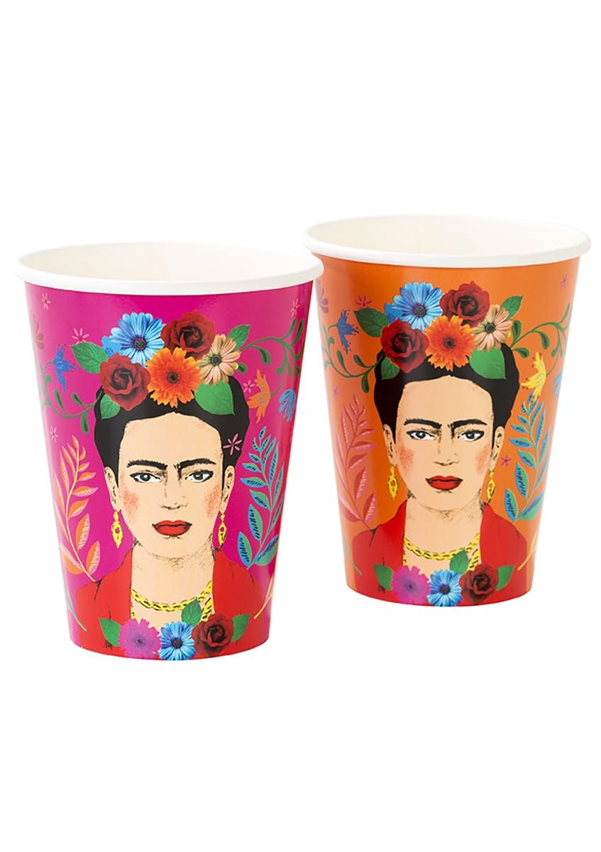 Kubeczki jednorazowe kolorowe BOHO Frida 340ml (12szt.)