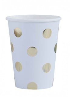 Kubeczki DOTS zote (8szt.)