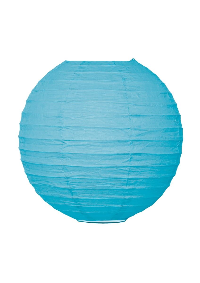 Lampion papierowy KULA niebieski (25cm)
