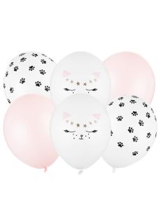 Lateksowe balony KOTEK 30cm (6szt.)
