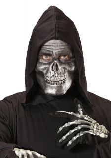 Maska halloweenowa CZASZKA metaliczna