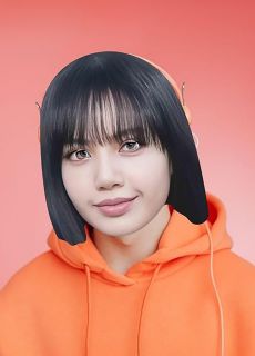 Papierowa maska LISA BLACKPINK maska papierowa urodziny blackpink maska blackpink