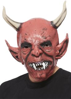 Maska na Halloween SZATAN diabe z rogami