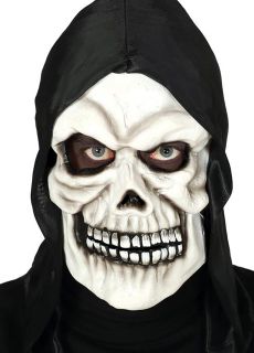 Maska na Halloween SZKIELET z kapturem