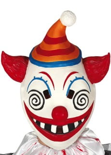 Maska na halloween STRASZNY KLAUN maska z lateksu