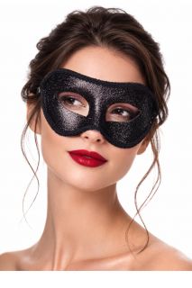 Maska wenecka GLITTER czarna