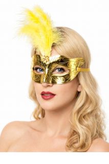 Maska z�ota z pi�rami