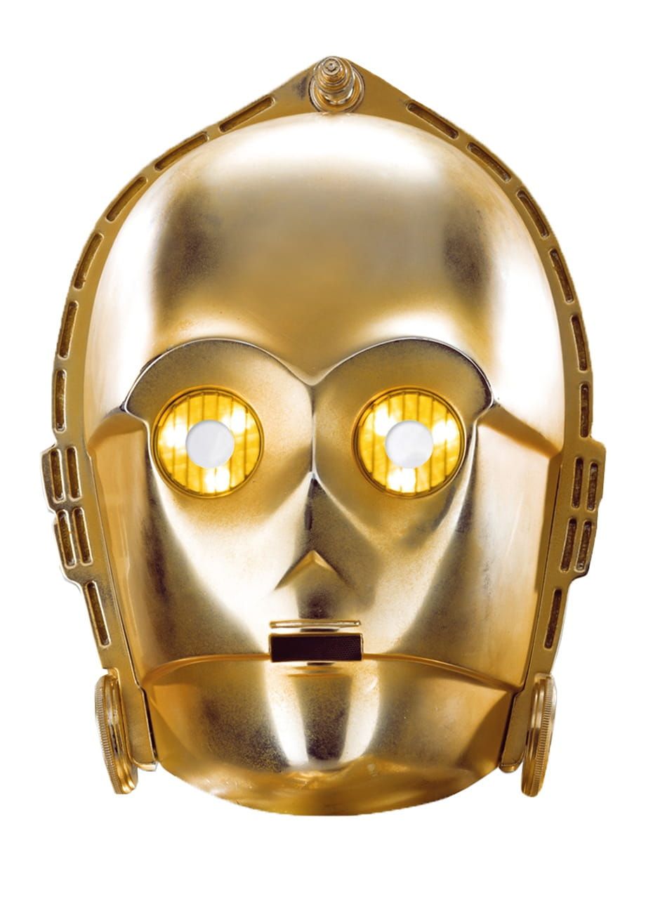 Maska tekturowa C-3PO Gwiezdne Wojny