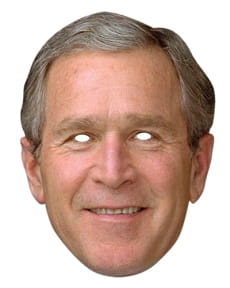 Maska tekturowa GEORGE BUSH