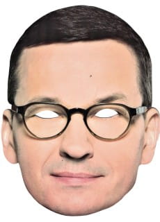 Maska polityk tekturowa MATEUSZ MORAWIECKI