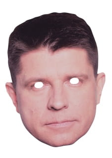 Maska polityka tekturowa RYSZARD PETRU