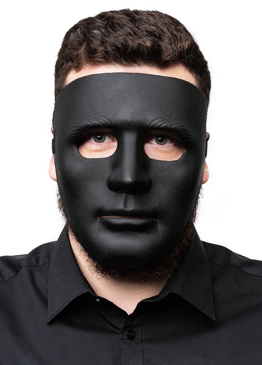 Maska na całą twarz czarna