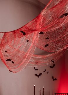 Dekoracyjny materia� halloweenowy PLAMY KRWI 