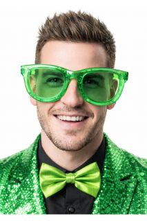 Mega okulary �wiec�ce LED zielone