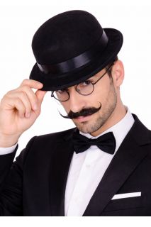 Melonik CZARNY ekonomiczny czarny melonik impreza tematyczna impreza przebierana