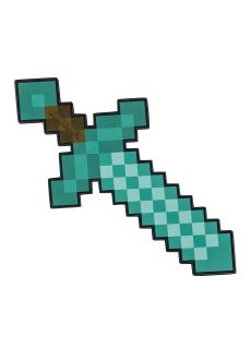 Miecz DIAMENTOWY Minecraft dodatek do stroju 
