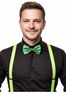 Mucha satynowa na gumce zielona