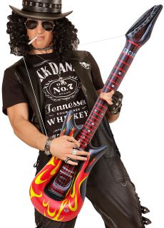 Nadmuchiwana GITARA dodatek do stroju gitarzysty lata 80