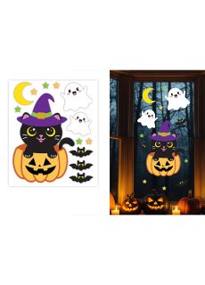 �elowe naklejki na okno KOT naklejki Halloween