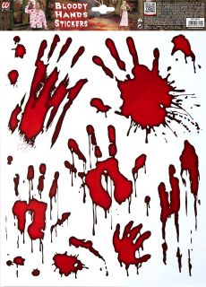Naklejki na Halloween ZAKRWAWIONE DONIE