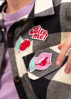 Naprasowanki na koszulki BITE ME (3szt.)