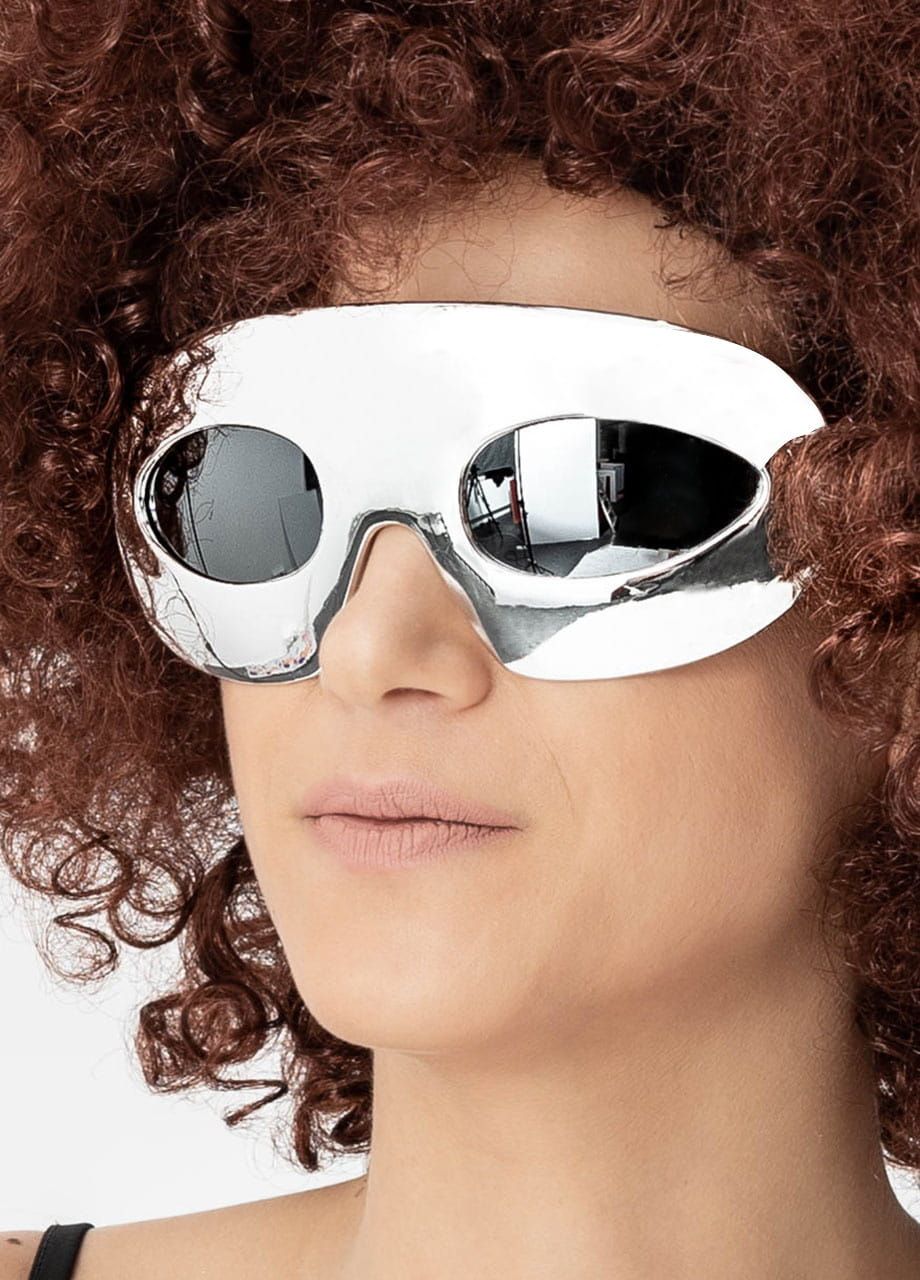Okulary imprezowe DISCO srebrne