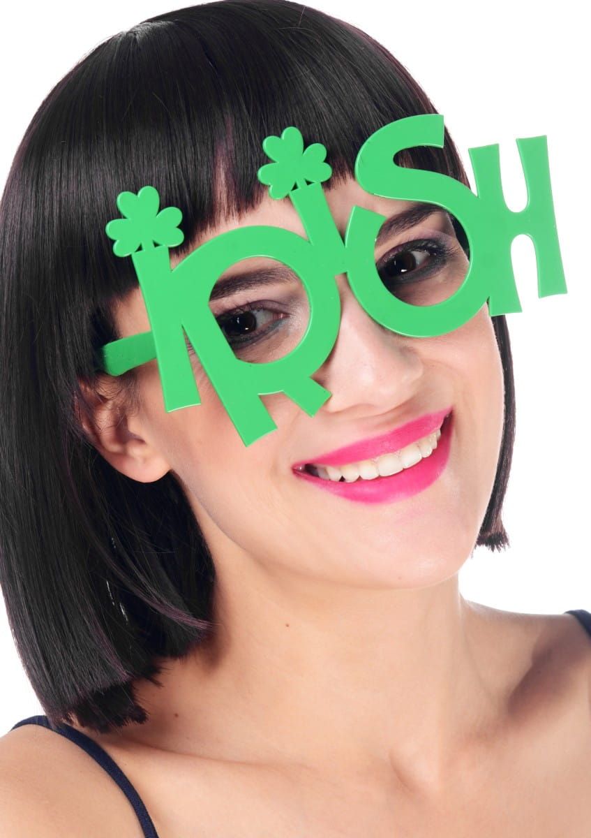 Zielone okulary IRISH gadżet na Dzień św. Patryka