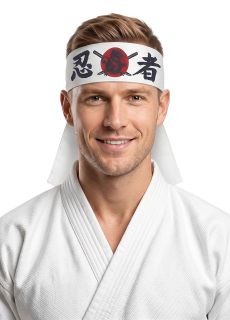 Opaska bia�a KARATE bia�a opaska na g�ow� opaska na g�ow� str�j karate