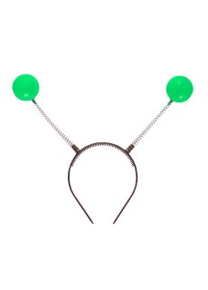 Opaska na g�ow� OPASKA CZU�KI zielone opaska z czu�kami kostium kosmity gad�ety na imprez�