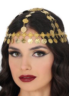 Opaska na gow Z MONETAMI biuteria w stylu Bollywood biuteria na gow ozdoba gowy ozdoba na gow