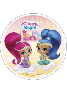 Opatek na tort SHIMMER & SHINE dekoracja tortu 21cm