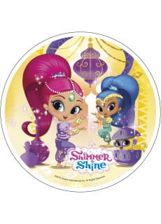 Opatek na tort SHIMMER & SHINE dekoracja na tort dla dziewczynki 21cm