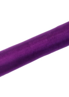 Organza brokatowa liwkowa 0,36m x 9m