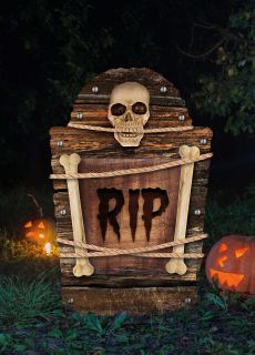 Ozdoba halloweenowa NAGROBEK RIP 56 cm