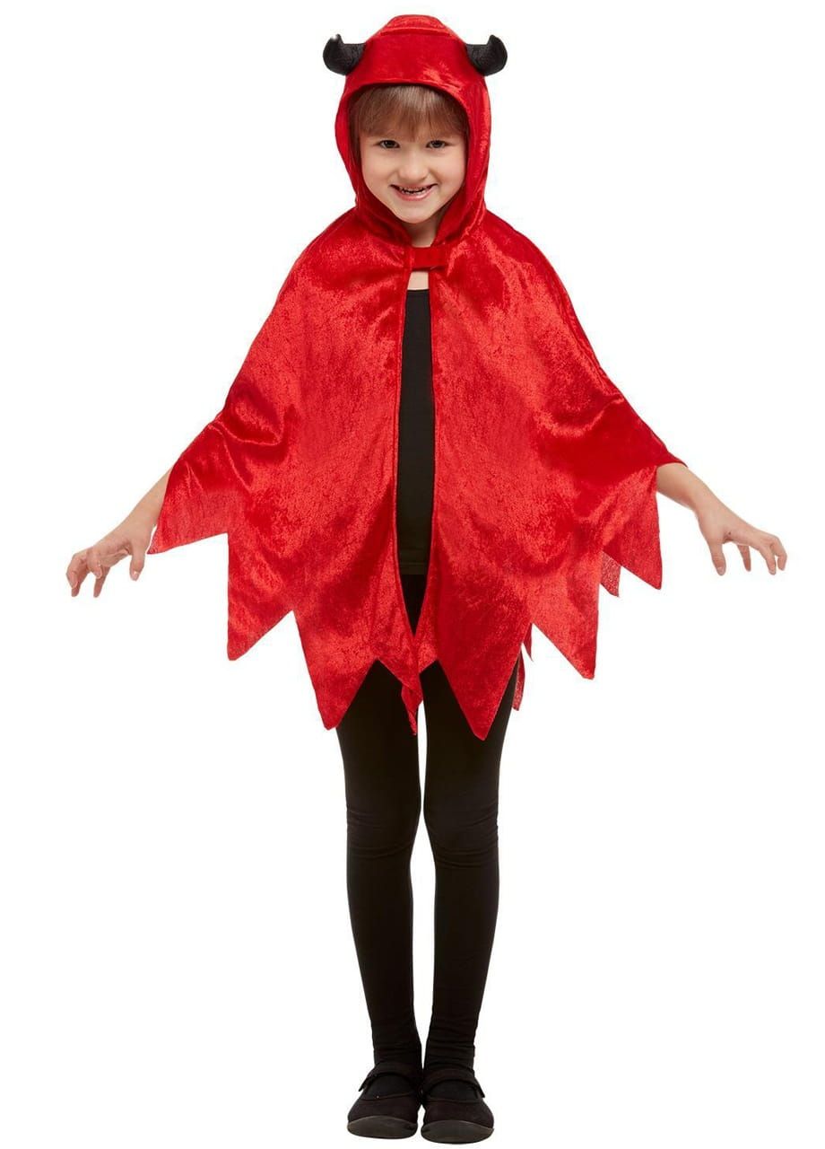 Peleryna DIABEŁEK strój na Halloween dla dzieci